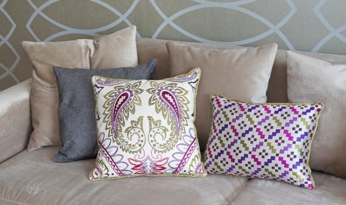 Decorative fabrics used for cushions