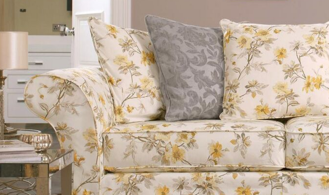 Lemon Cherry Blossom sofa cover