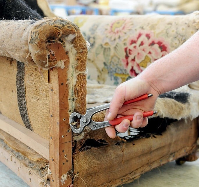Plumbs reupholstery expertise