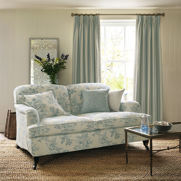 Sorilla Damask handcrafted reupholstery now on sale