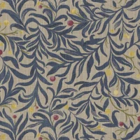 LEAVES & BERRIES - NAVY
